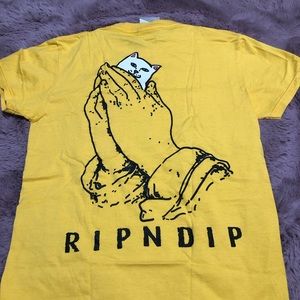 Ripndip Yellow Short Sleeve T-shirt - size small